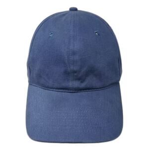 Pony Express Blue Baseball Cap Hat One Size Adjustable Plain Cotton Slideback